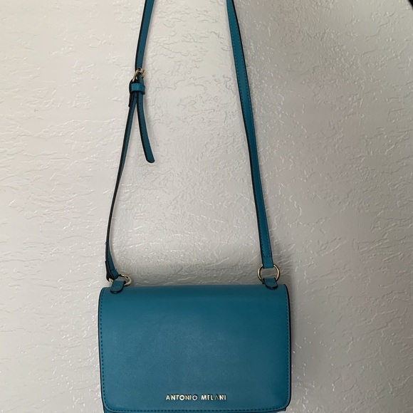 Blue Antonio Melani Crossbody/Shoulder Bag - Picture 2 of 3